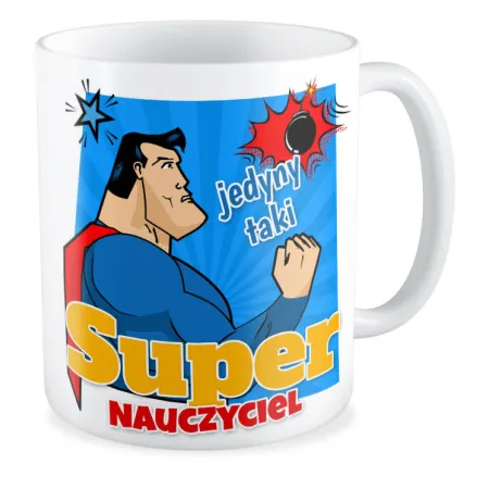 Kubek na DZIEŃ NAUCZYCIELA Super nauczyciel